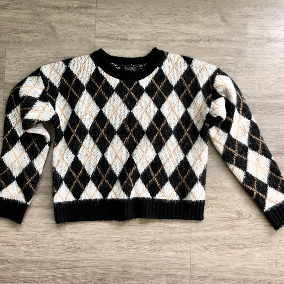 Retro Argyle Sweater (NWOT) - Picture 3 of 5
